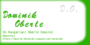 dominik oberle business card